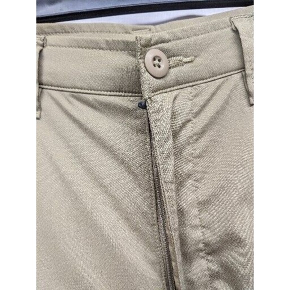 Adidas Mens Sz 38x33 Golf Pants Beige Performance Polyester Flat Front - Picture 3 of 9